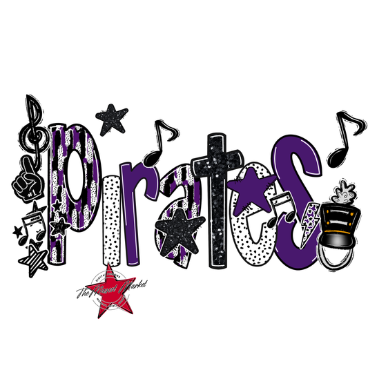 Pirates Band Scrape-Purple