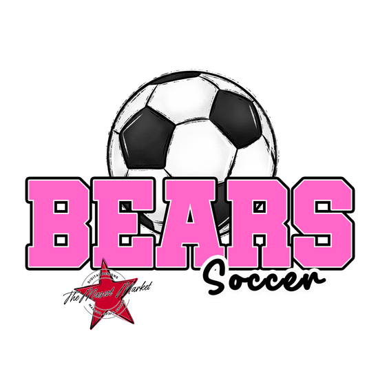 Bears Varsity Soccer Design-Baby Pink