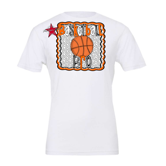 Basketball Bro Dots Design-Orange