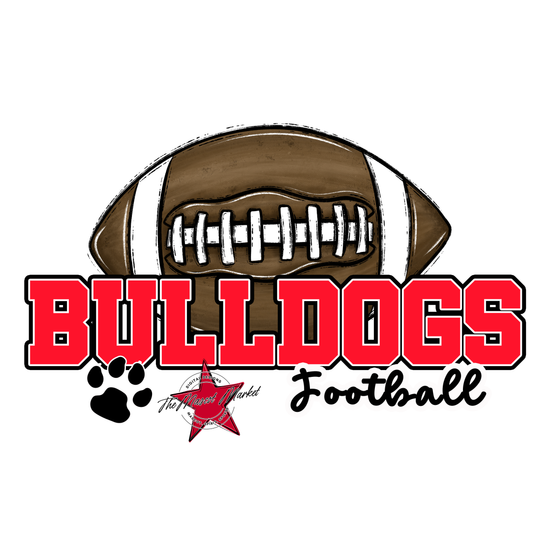 Bulldogs Varsity Football-Bright Red