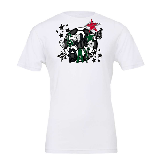Game Day Scrape Soccer Design-Green