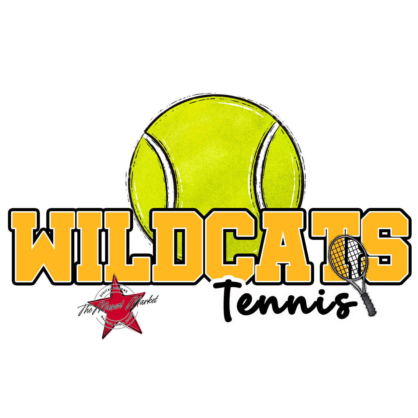 Wildcats Varsity Tennis-Yellow