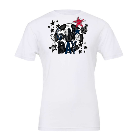 Game Day Scrape Soccer Design-Navy