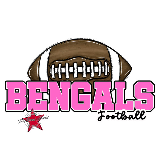 Bengals Varsity Football-Baby Pink