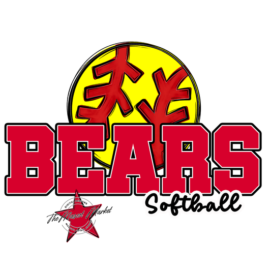 Bears Varsity Softball Design-Red