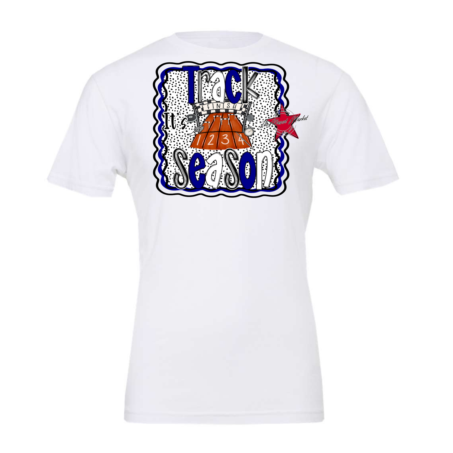 It's Track Season Dot Design-Blue