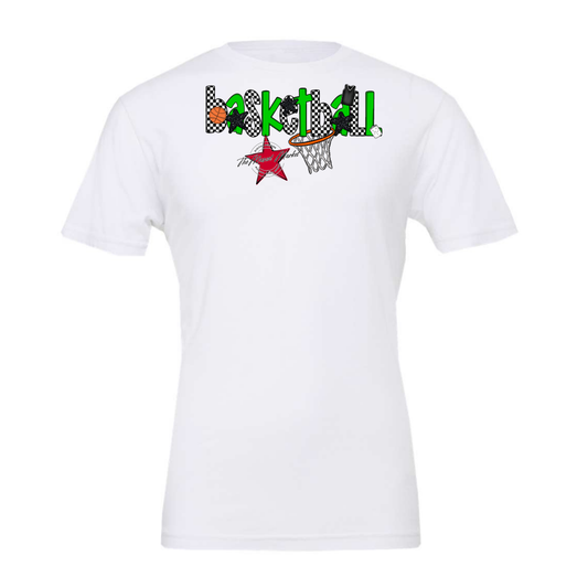 Basketball Checker Alpha-Bright Green