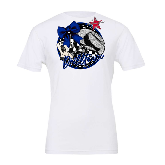 Drill team Circle Design-Blue