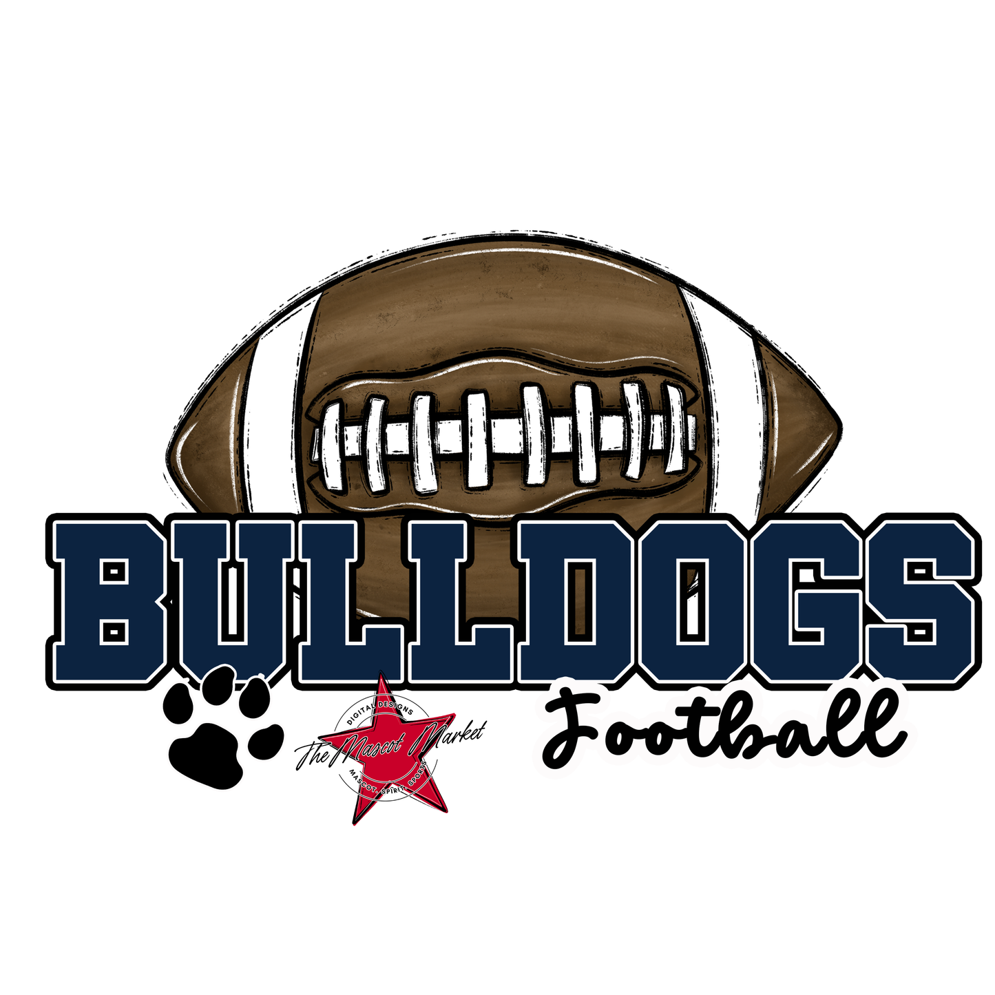 Bulldogs Varsity Football-Navy
