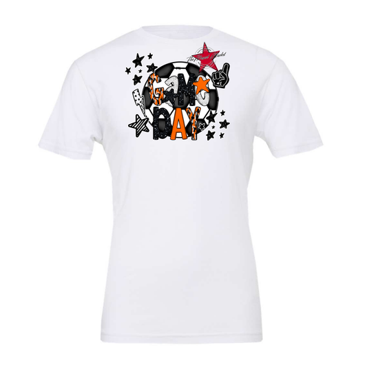 Game Day Scrape Soccer Design-Orange
