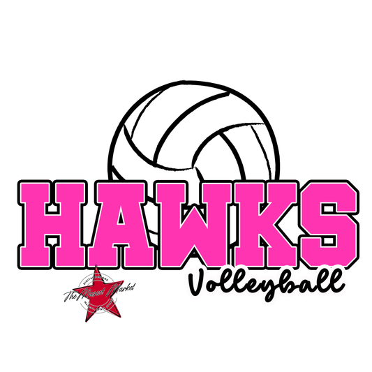 Hawks Varsity Volleyball-Pink