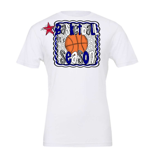 It's Basketball Season Design-Blue