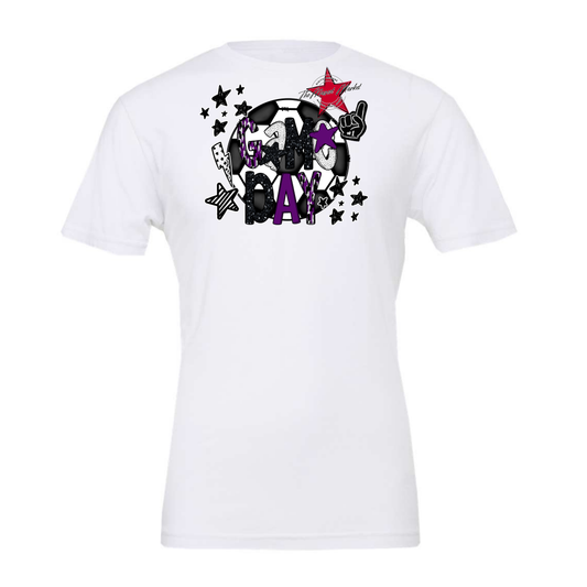 Game Day Scrape Soccer Design-Purple