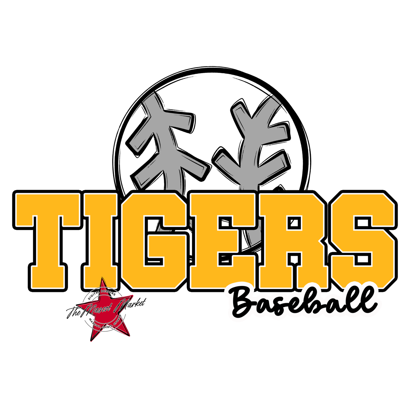 Tigers Varsity Baseball-Yellow