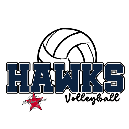 Hawks Varsity Volleyball-Navy