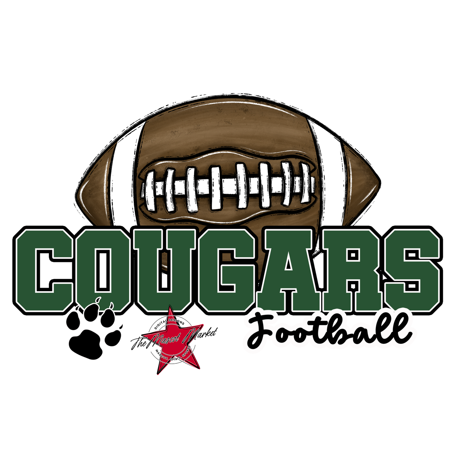 Cougars Varsity Football-Green