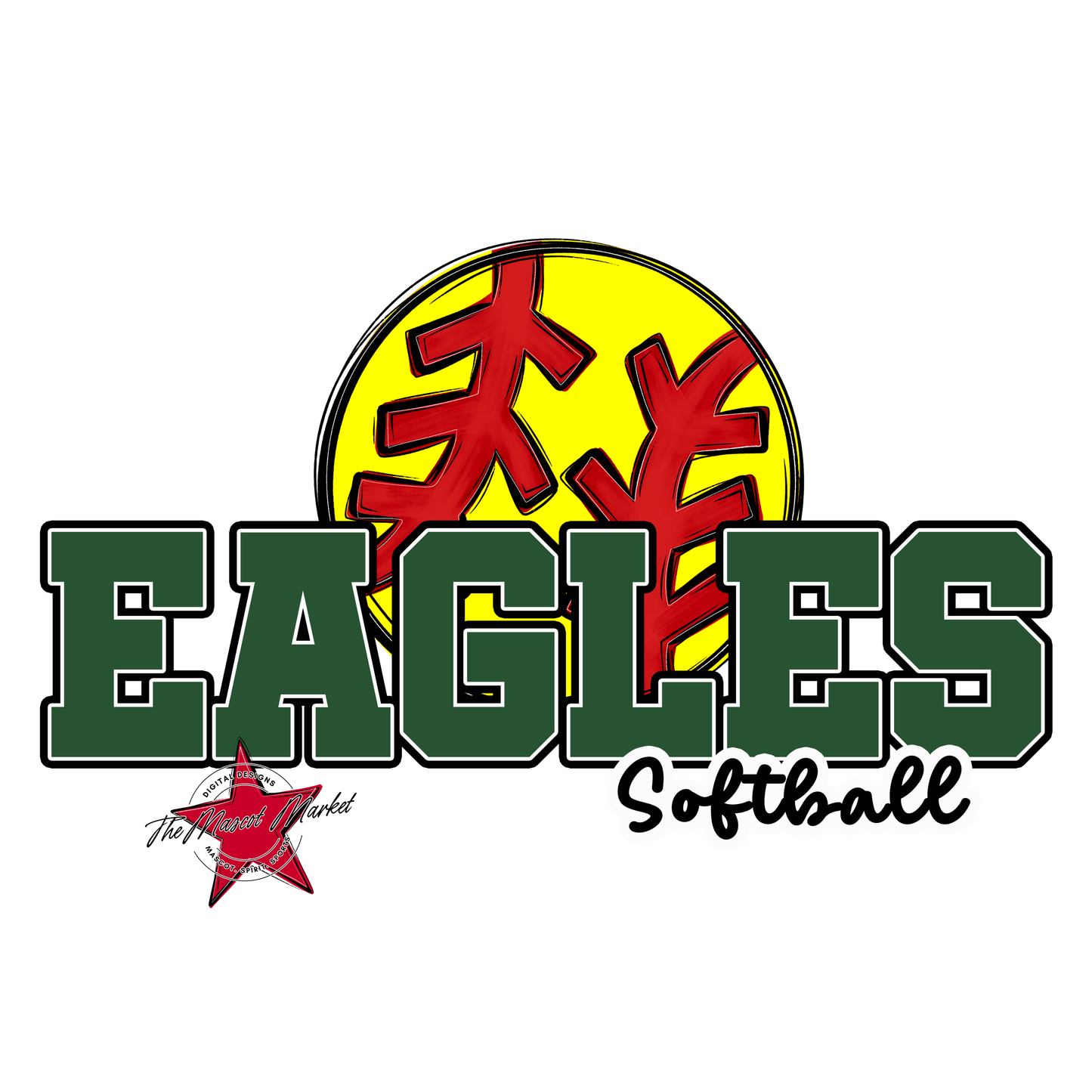 Eagles Varsity Softball Design-Green