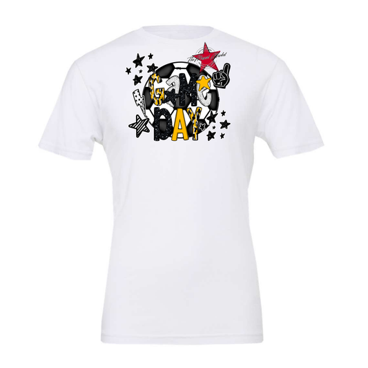 Game Day Scrape Soccer Design-Yellow
