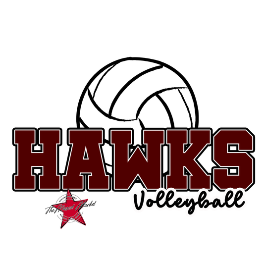 Hawks Varsity Volleyball-Maroon