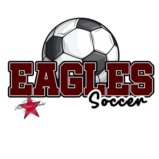 Eagles Varsity Soccer Design-Maroon