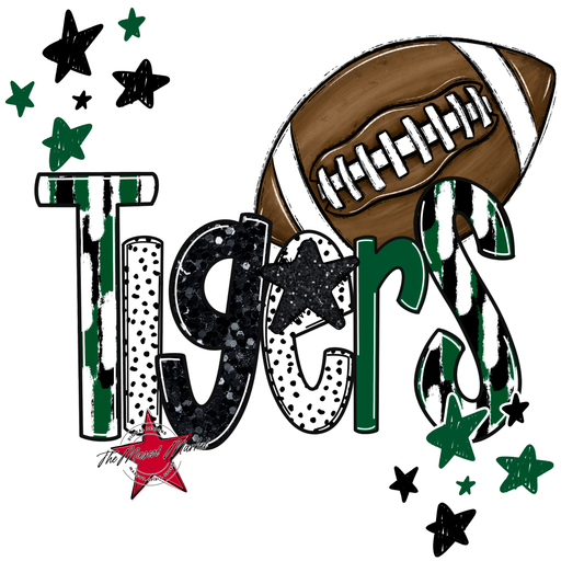 Tigers Football Scrape-Green