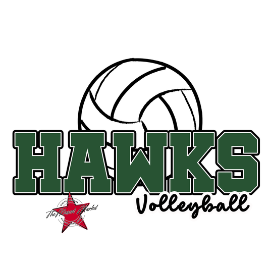 Hawks Varsity Volleyball-Green