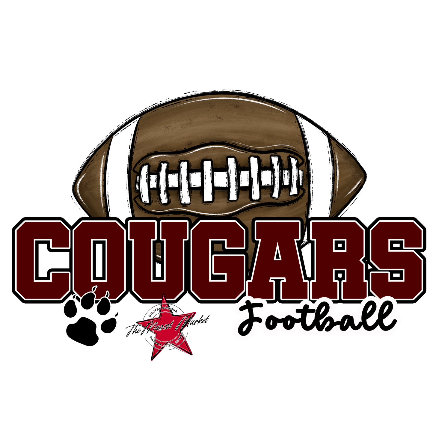 Cougars Varsity Football-Maroon