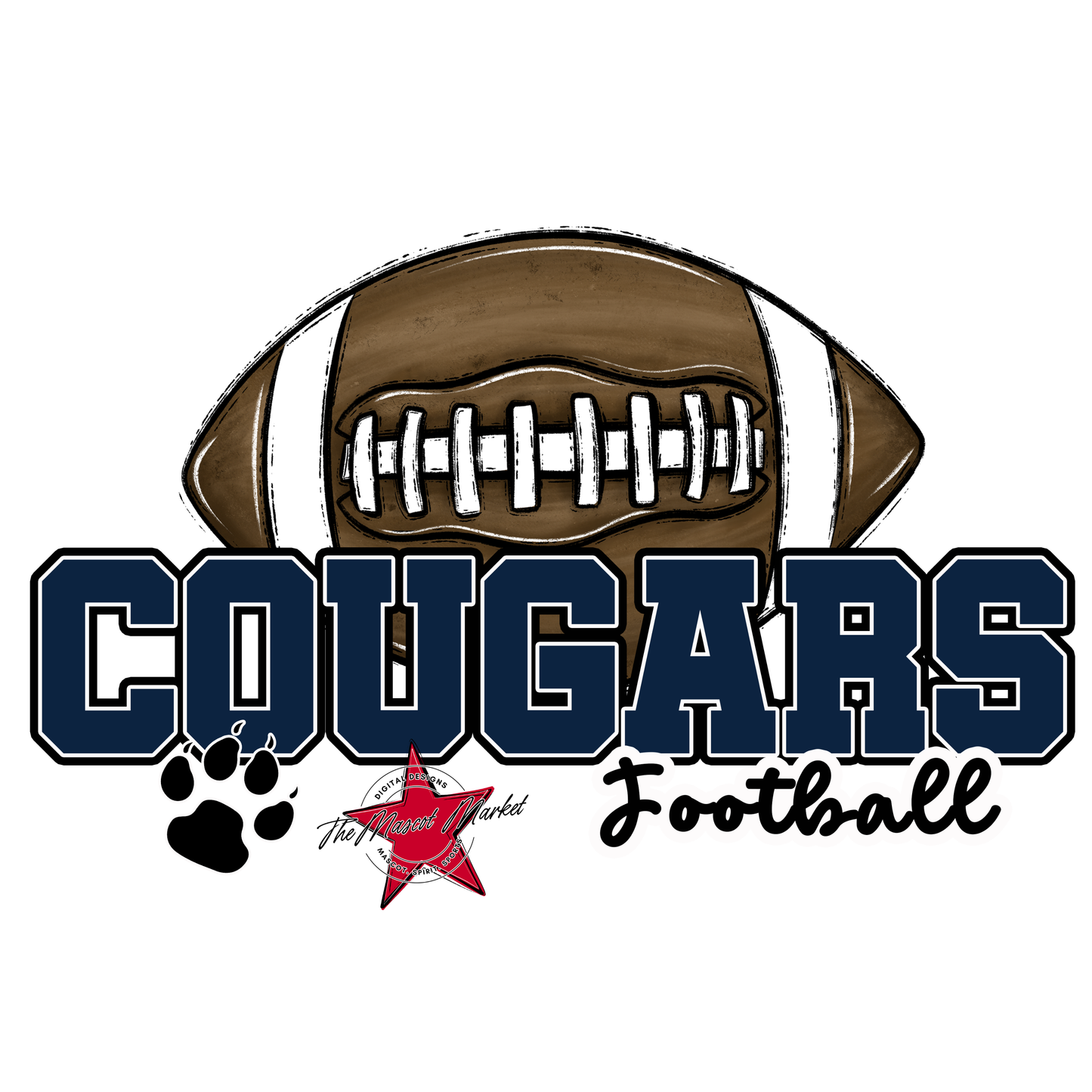 Cougars Varsity Football-Navy