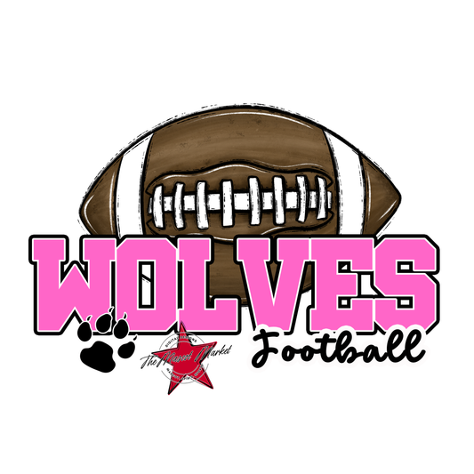 Wolves Varsity Football-Baby Pink