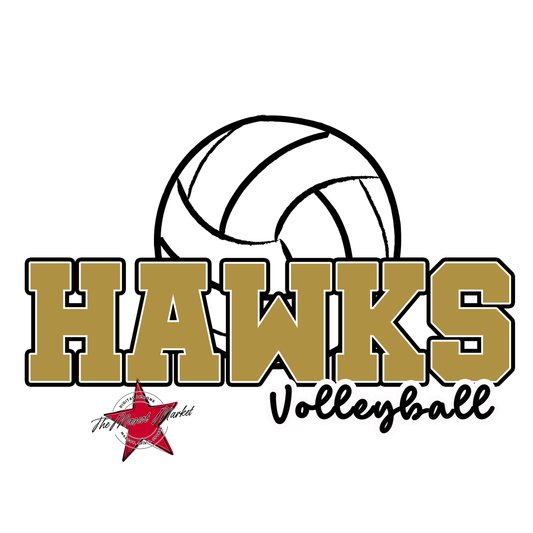 Hawks Varsity Volleyball-Gold