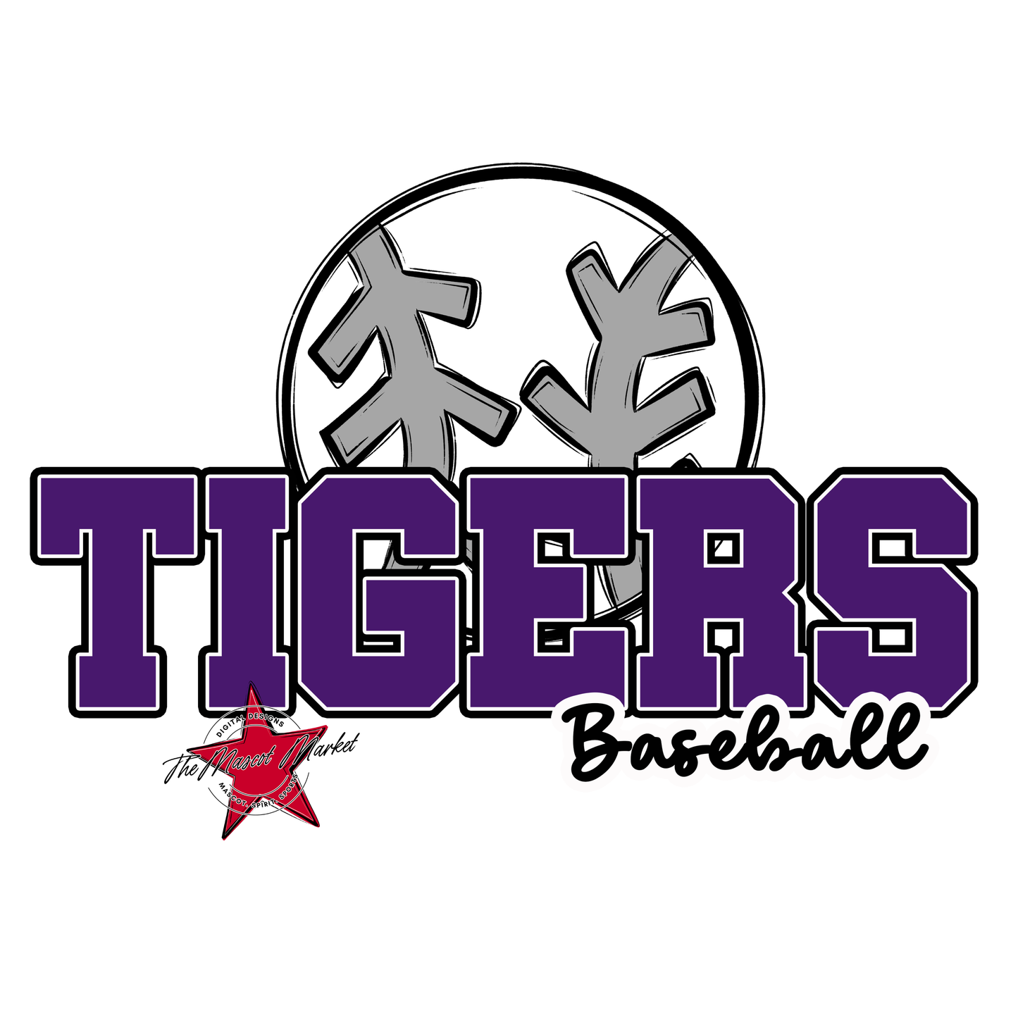 Tigers Varsity Baseball-Purple