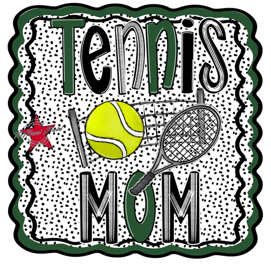 Tennis MomDot Design-Green