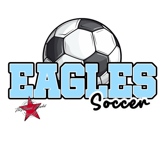 Eagles Varsity Soccer Design-Columbia Blue
