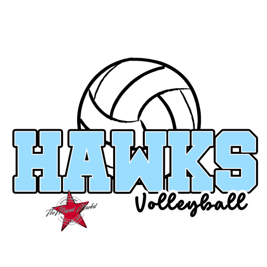 Hawks Varsity Volleyball-Columbia Blue