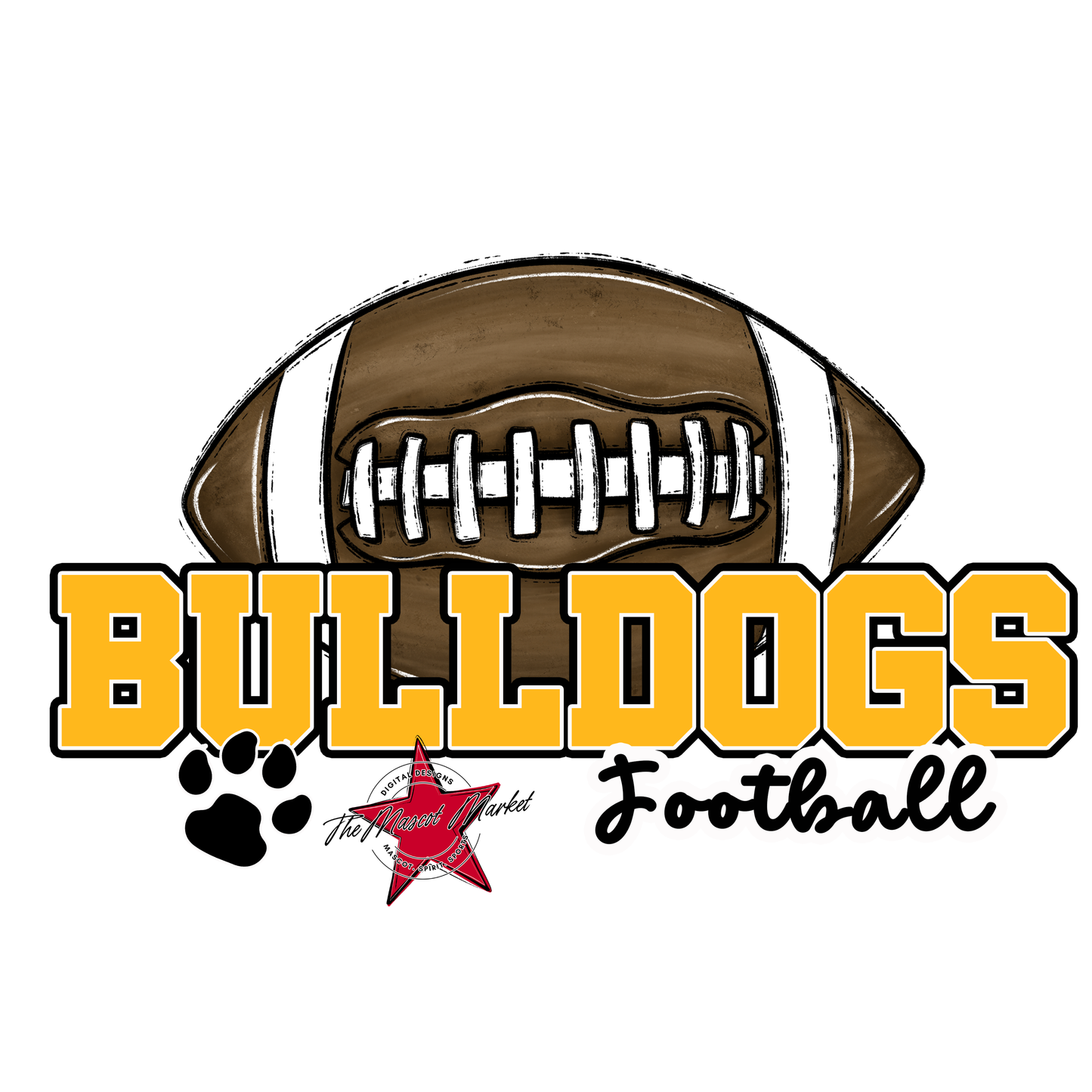 Bulldogs Varsity Football-Yellow