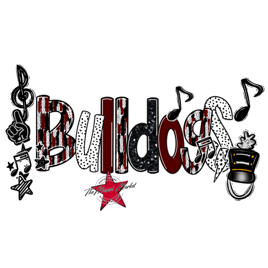 Bulldogs Band Scrape-Maroon