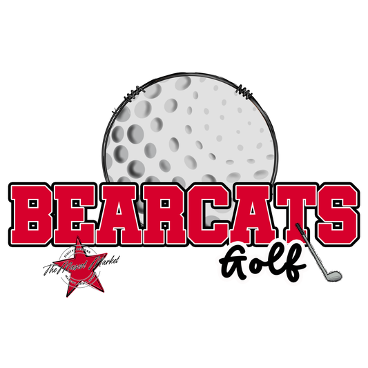 Bearcats Varsity Golf Design-Red