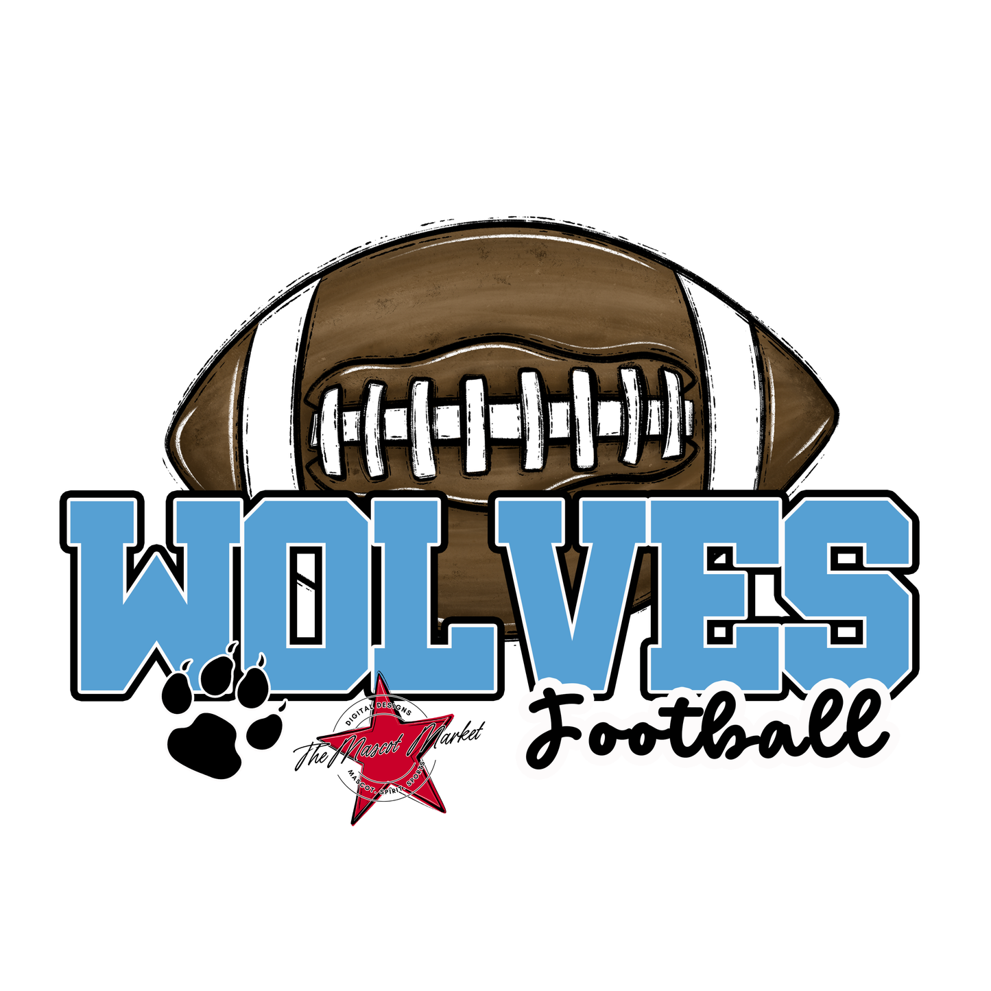 Wolves Varsity Football-Carolina Blue