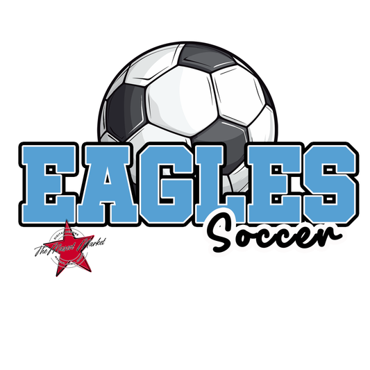 Eagles Varsity Soccer Design-Carolina Blue