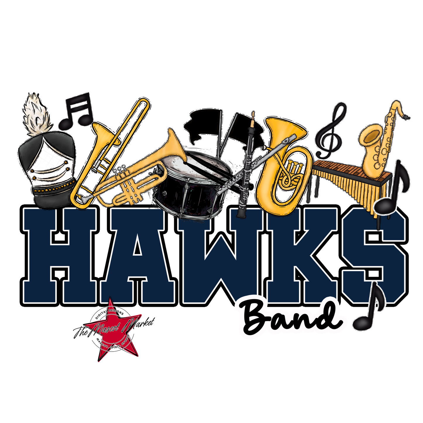 Hawks Varsity Band-Navy