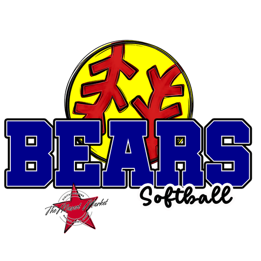 Bears Varsity Softball Design-Blue