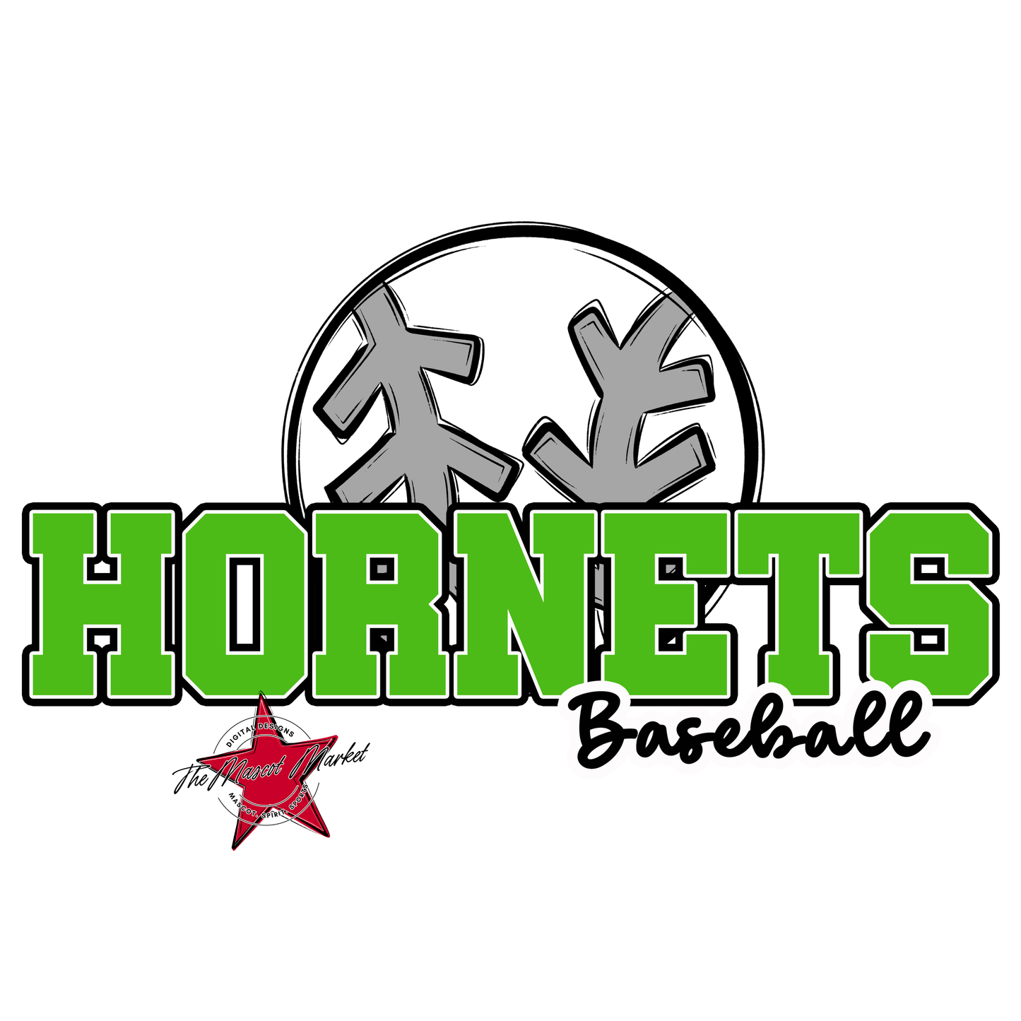 Hornets Varsity Baseball-Bright Green