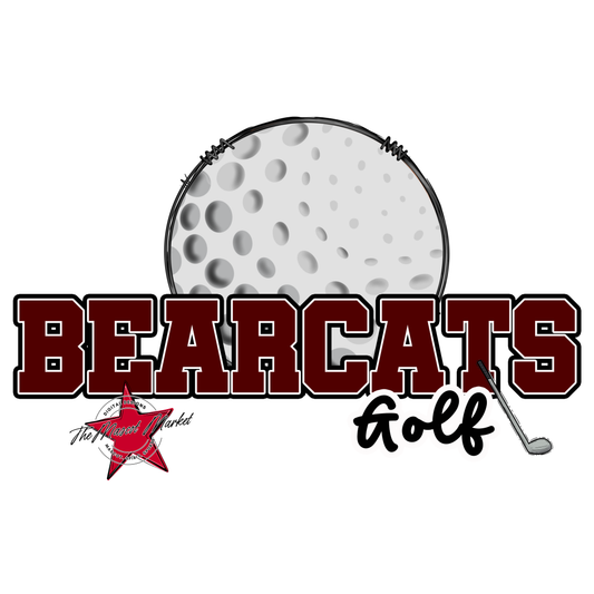 Bearcats Varsity Golf Design-Maroon