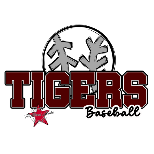 Tigers Varsity Baseball-Maroon