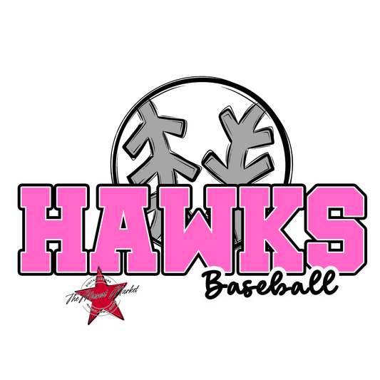 Hawks Varsity Baseball-Baby Pink