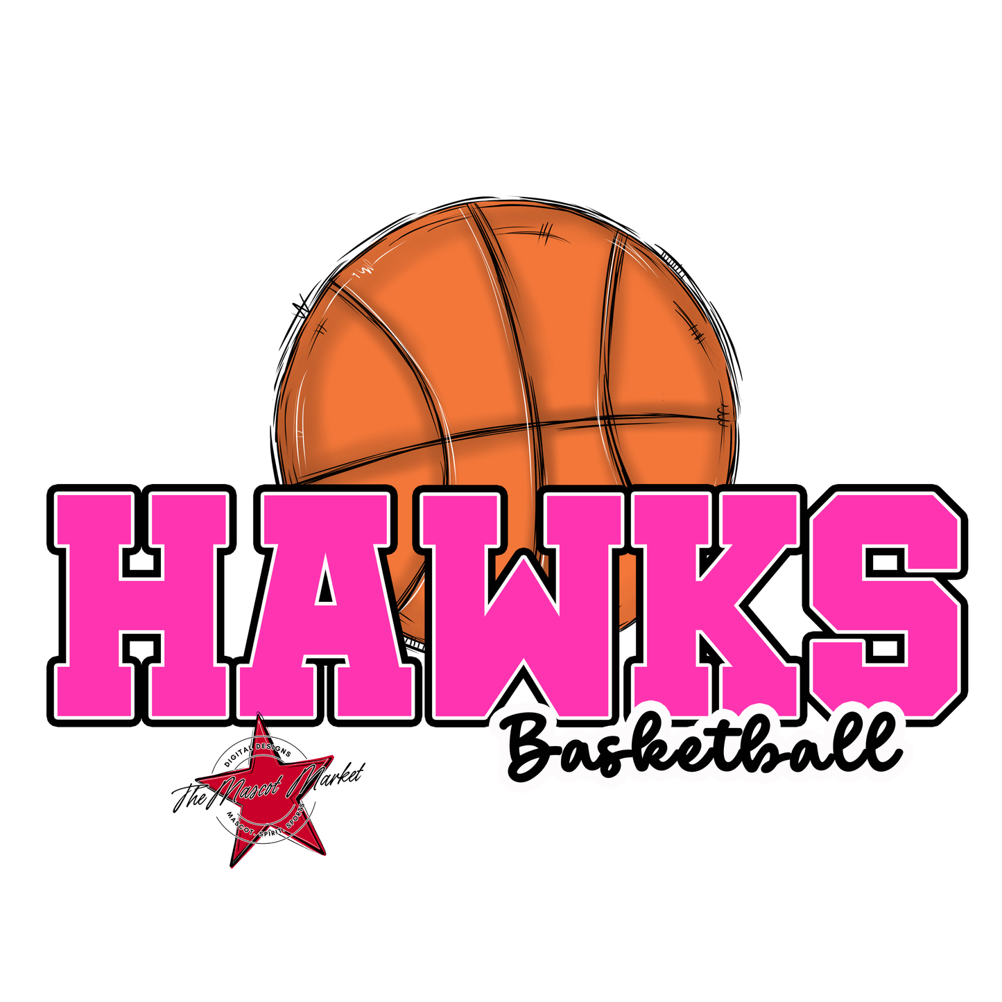 Hawks Varsity Basketball-Pink