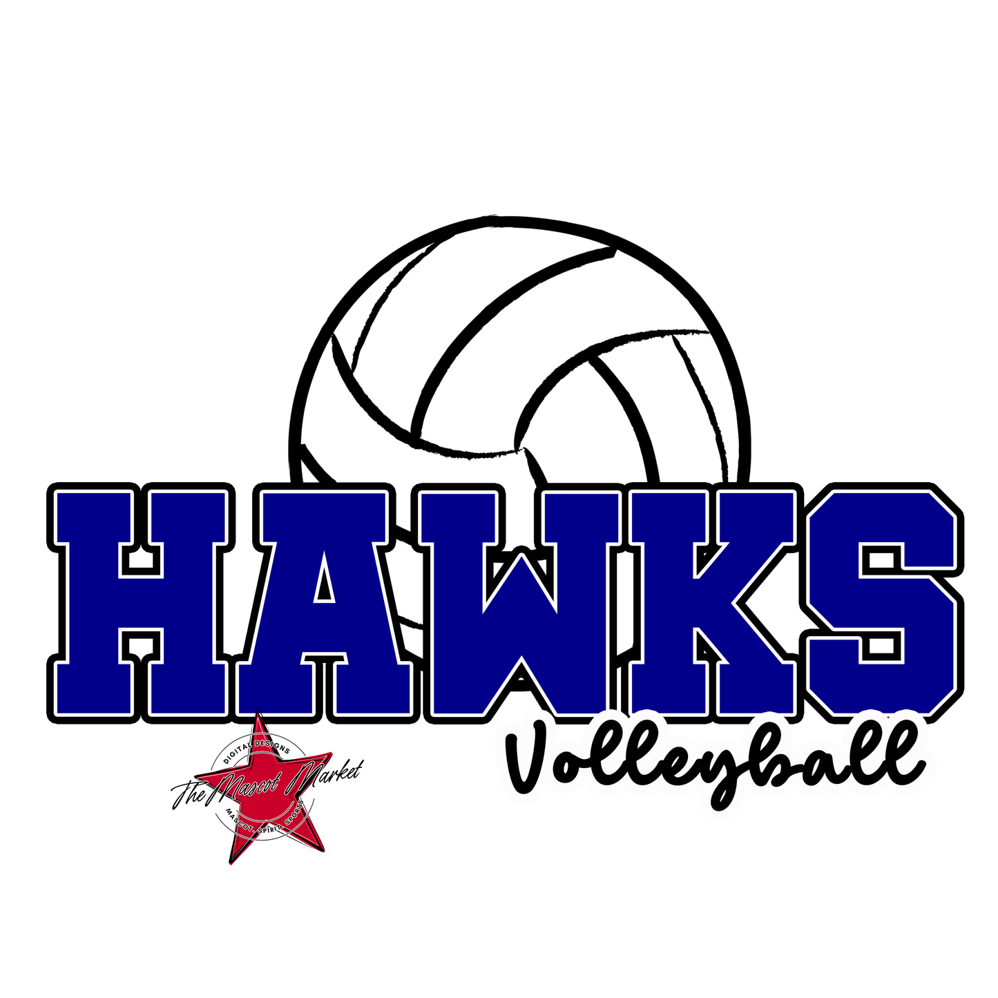 Hawks Varsity Volleyball-Blue