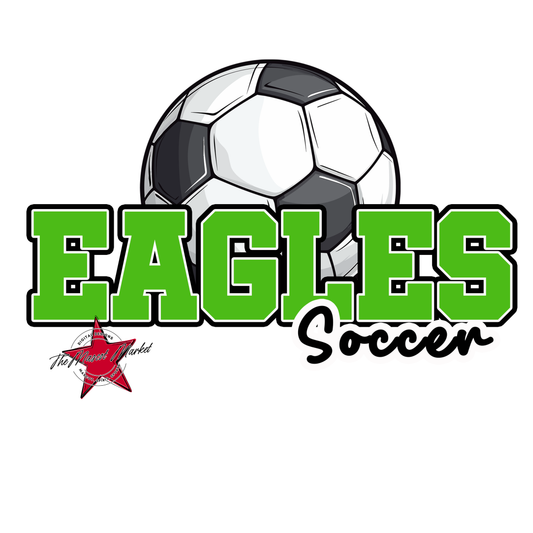Eagles Varsity Soccer Design-Bright Green