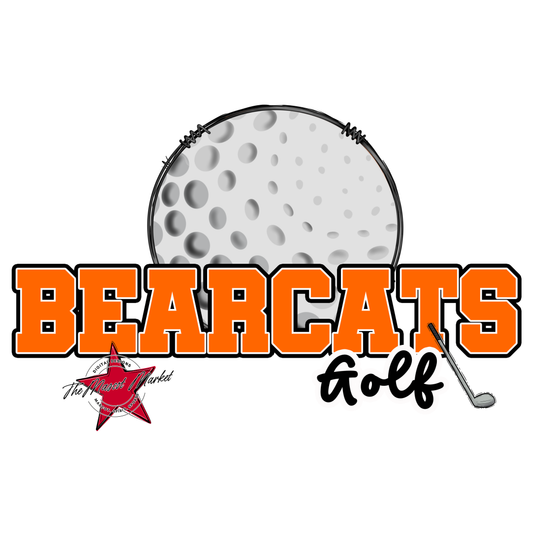 Bearcats Varsity Golf Design-Orange