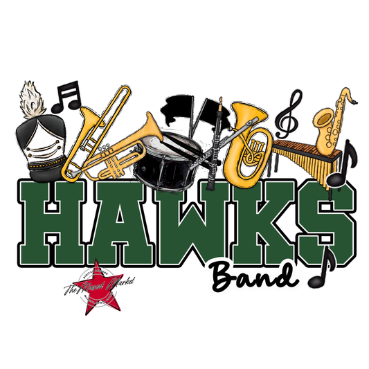 Hawks Varsity Band-Green
